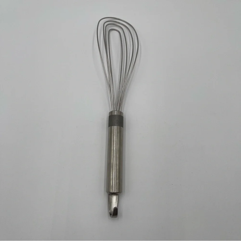 Le Creuset Revolution Tools 12” Flat Wire Whisk Stainless Steel Retired Hanging